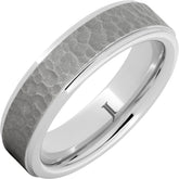Serinium® Men's Moon Crater Ring with Sandblast Finish